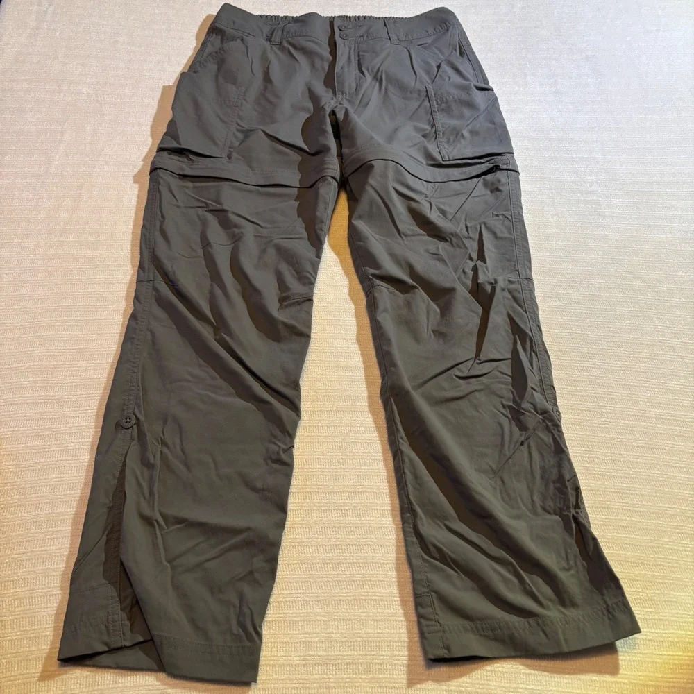 REI Co-op Sahara Convertible Pants Lot 2 Girls Kids Large 14-16 Gray Tan Hiking